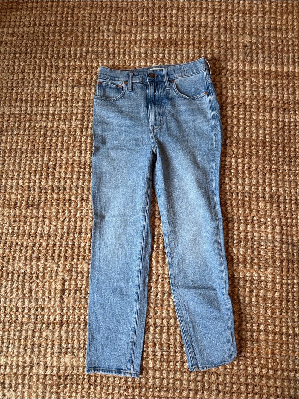 Madewell Light Blue Straight-Leg Jeans